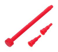 HOUDERCO Adaptateur de Bouteille de Gaz Rouge 3 Pièces en Plastique Abs Tige Allonge pour Performance Solide et Usage Professionnel ou Bricolage
