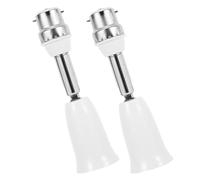HOUDERCO Adaptateur de Douille Réglable B22 vers E27, Lot de 2 Rallonge de 11,4 CM, Orientation 90° Verticale et 360° Horizontale, pour Éclairage Intérieur et Extérieur