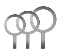 HOUDERCO Anneaux de Tasse à Café en Acier Inoxydable 3pcs Poignée Anti-brûlure Résistants la Rouille pour Cuisson et Pâtisserie Maison