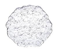 HOUDERCO Assiette à Salade Design Irrégulier Chic et Moderne Créative et Élégante en Verre pour Salades et Gâteaux, pour Fêtes et Mariages