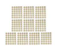 HOUDERCO Autocollants Ronds à Gratter Lot de 300 Pièces 300 Autocollants Auto-adhésifs en Papier Doré pour Activités et Événements D'entreprise