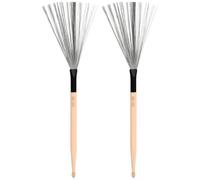 HOUDERCO Balai pour Tambours en Acier et Érable, Paire Pratique Poignée Antidérapante, pour Batterie et Percussion Rythmique