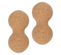 HOUDERCO Balles de Massage en Liège pour Massage Musculaire Profond et Récupération 2 Forme Arachide et Portable Adapté aux Exercices de Fitness et Relaxation Dos