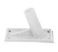 HOUDERCO Base de Mât de Drapeau en Métal Support Mural Adhésif, Fixation sans Perçage pour Hampe de Drapeau, Résistance aux Intempéries, Usage Extérieur pour Cour et Terrasse