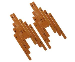 HOUDERCO Bâtonnets Divinatoires Accessoires Pratiques et Portables 16 en Bambou Traditionnels D'approvisionnement en Divination Chinoise pour Temples et Sanctuaires