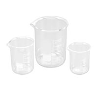 HOUDERCO Bécher en Verre 250ml pour Laboratoire Cuisine, Verre Mesureur Gradué Facile à Nettoyer, pour Mesurer les Liquides en Usage Domestique