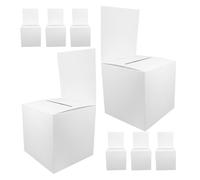 HOUDERCO Boîte à Tombola 8 Pièces en Papier Robuste Compartiments, Conçue pour Collecte de Dons et Bulletins Lors de Festivals et Événements Communautaires
