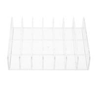 HOUDERCO Boîte cosmétique de table en plastique avec 7 compartiments, support pour palettes de maquillage, résistant à l'usure, destiné aux cosmétiques et poudriers