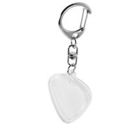 HOUDERCO Boîte de Rangement en Plastique Transparent pour Médiators de Guitare Porte-clés Cœur, la Perte, Maison Passionnés de Musique