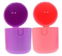 HOUDERCO Boîte de Rangement Légère en Pp pour Cup Menstruelle, 2 Pièces, Petite Taille, Compatible Micro-ondes, pour Voyages et Soins Intimes Féminins