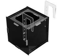 HOUDERCO Boîte D'élevage Incubateur Facile à Installer pour Aquarium Noir en Acrylique Isolation Continue pour Alevins et Poissons-Clowns pour Aquariophiles