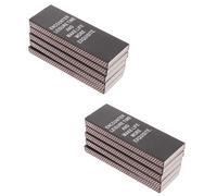 HOUDERCO Boîtes à Allumettes Vides Noires en Papier avec Couvercle Coulissant et Grattoir, Construction Robuste, Lot de 50 Pièces pour Fêtes et Usage Domestique