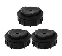 HOUDERCO Bouchon de Vidange pour Poubelle Extérieure 3 Pièces Noir Joint d'Étanchéité Compatible Conteneur 660 L pour Usage Jardin Extérieur