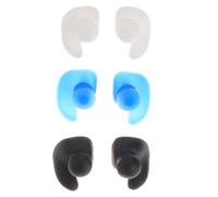 HOUDERCO Bouchons D'oreille Étanches pour Natation Adulte, Silicone Portable Petit Bouchon D'oreille, 3 Paires, Adaptés Natation