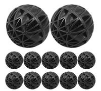 HOUDERCO Boules Biologiques pour Aquarium 100 Pièces, Filtration en Coton et Plastique, Augmente la Solubilité de L'oxygène, Réduit la Mortalité des Poissons Aquarium d'eau Douce