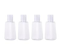 HOUDERCO Bouteilles Rechargeables 30ml Flacons Portables Réutilisables en Néoprène Set de 4 avec Porte-clés pour Lotion et Liquides, pour Présents de Fête