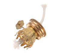 HOUDERCO Brûleur de Lampe à Pétrole Rétro en Métal Régulateur Solide pour Mèche de 2mm, Accessoire Pratique pour Lampe à Huile DIY Design Vintage Simple