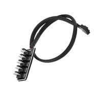 HOUDERCO Câble Répartiteur à 4 Broches Contrôle Pwm pour Ventilateur CPU Extension en Métal et Plastique pour Ambiance Estivale sur PC Ordinateur