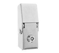 HOUDERCO Cadenas pour boîte en Acier Inoxydable avec clés, Verrouillage renforcé pour Coffre de Moto et Scooter électrique, Remplacement Serrure latérale, Installation Rapide pour boîtes à