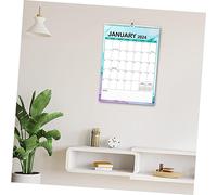 HOUDERCO Calendrier Mural avec Jours Fériés Calendrier Familial Suspendu pour Planification et Organisation à Design Pratique avec Suspendu