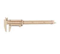 HOUDERCO Calibreur à Vernier en Bois Épaissi, Règle Multifonction Facile à Transporter pour Travail du Bois et Peinture, Outil Précis pour Professionnels