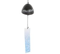 HOUDERCO Carillon Éolien en Fer Noir Style Japonerie Mont Fuji, Décoration Suspendue Délicate pour Chambre ou Bureau Son Agréable et Anti-Stress Plusieurs Styles