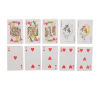 HOUDERCO Cartes À Jouer en Gros Caractères Jeux De Cartes Jeu Adapté Gadgets Déficience Visuelle Apprendre