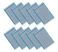 HOUDERCO Cartes de Circuits Imprimés Double Face 10 Pièces 4x6 Cm PCB en Fibre de Verre Époxy pour Soudure et Projets Électroniques DIY Expérimentations Sécurisées