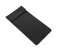 HOUDERCO Clip de Reçu de Restaurant Multifonction en Cuir Synthétique Noir Attache Magnétique Rapide et Nettoyage Facile pour Prise de Commande et Facturation