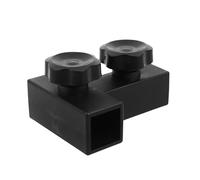 HOUDERCO Connecteur T pour Bras de Toilettage de Table, Adaptateur 3 Voies, Plastique et Fer, Noir, pour Bras de Toilettage pour Animaux, Usage Professionnel et Domestique
