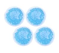 HOUDERCO Coussinet d'Allaitement et Compresses Froides Chaudes Rondes 8 CM, Lot de 4, pour Thérapie Mammaire et Récupération Après L'Accouchement