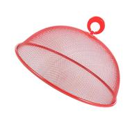 HOUDERCO Couverture Alimentaire Ménagère en Fer Rouge, Couvercle de Protection pour Aliments Prévention et Conservation, Cuisine et Fêtes