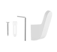 HOUDERCO Crochet Mural Forte Capacité de Charge en Aluminium Multifonction Blanc Spatial Style Moderne et Design Épuré Maison