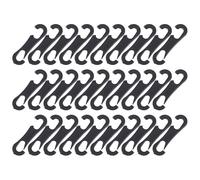 HOUDERCO Crochet pour Coussin de Siège Auto 100 Pièces en Abs Noir Fonction Antidérapante, pour Demi-Couverture et Intérieur Voiture