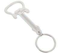 HOUDERCO Décapsuleur Porte-clés Guitare en Alliage Argenté, Petit Format Léger Design Unique, pour Amateurs de Bière et Usage Quotidien