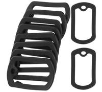 HOUDERCO Dog Tag Protective Covers 10pcs Silicone Lightweight Noise Reduction for Daily Life and Outdoor Use