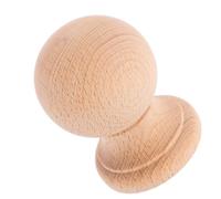 HOUDERCO Embout Décoratif en Bois Massif Hêtre 8x6 Cm, Embouts Non Peints pour Mobilier Intérieur, Fuseau Style Romain pour Poteau de Lit, Décoration Artisanale pour Bricolage