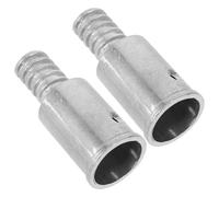 HOUDERCO Embouts Filetés pour Manche à Balai 25 MM en Alliage D’Aluminium Adaptateur Fileté Compatible Manches en Fer Aluminium et Bois Connecteur pour Rallonge de Manche Lot de 2
