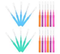 HOUDERCO Ensemble de 50 Brossettes Interdentaires Multicolores, Brosses pour Appareils Dentaires et Hygiène Interdentaire en Déplacement, Usage Familial