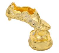 HOUDERCO Ensemble de Coupes Trophées de Football Facile à Transporter en Alliage Or, Mini Chaussure de Football Dorée, Trophée Multifonction pour Collection Personnelle ou Présent