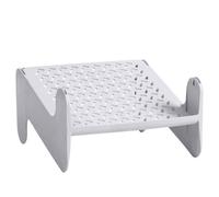 HOUDERCO Étagère à Chaussures Organise Efficacement Chaussures en PP Blanche Ventilée à Plusieurs Niveaux, Design Simple et Créatif pour Entrée ou Placard