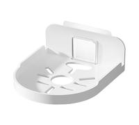 HOUDERCO Étagère Murale Flottante Blanche en Plastique, Support pour Babyphone et Moniteur, sans Perçage, pour Chambre d'Élève ou Maison