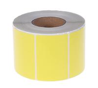 HOUDERCO Étiquettes Thermiques Autocollantes Jaunes Papier à Transfert Thermique Vierge Étiquettes