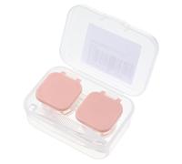 HOUDERCO Étui à Lentilles de Contact Portable en Plastique Protection Anti-Fuite, Pratique Rangement des Lunettes Transport en Paquet