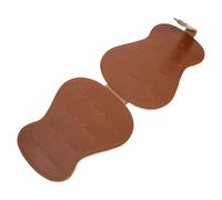 HOUDERCO Étui Pliable en Cuir PU Marron Pochette de Rangement Pratique pour Médiators de Guitare Léger et Organisé pour Accessoires D'instruments