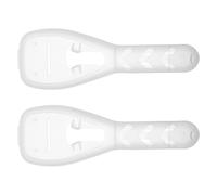 HOUDERCO Étui pour Rasoir Manuel Portable pour Femmes, Boîte de Rangement Transparente en Pp, Design Compact Fentes, 2 Pièces, pour Voyage et Salle de Bain