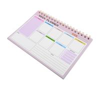 HOUDERCO Grand Agenda Hebdomadaire Non Daté en Papier Espace D'écriture Ample et Système de Priorisation pour Usage Personnel et Bureau