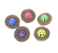 HOUDERCO Griffoir pour Chat Lot de 5 Pièces en Carton Ondulé Clochette Interactif Anti-Stress pour Chat Intérieur Couleur Aléatoire