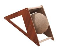 HOUDERCO Griffoir Triangle Ondulé pour Chats Jouet à Gratter Et Stable pour Préserver Vos Meubles Accessoire Amusant Et Décoratif pour Chats Et Chatons