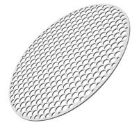 HOUDERCO Grille Métallique en Acier Inoxydable Argentée pour Barbecue Drainage D'huile, Maille Pratique et Résistante, pour Cuisson en Plein Air et Pique-niques